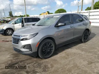 2023 Chevrolet Equinox LS z VIN 3GNAXHEGXPL225230, wystawiony jako Copart lot #58383275 z przebiegiem 67 212 mil mil oraz Szkoda całkowita • Salvage title. Historia ofert i sprzedaży dostępna na DreamBid. Obrazek 1.