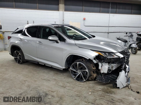 2019 Lexus RX with VIN 2T2BGMCA6KC033542, listed as a Copart auction lot 51501285 with 49,591 mi miles and Salvage Title. Bid and sale history available at carsss.com. Image 4.