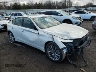 2017 Infiniti Q50 3.0t Signature Edition with VIN JN1EV7ARXHM833082, listed as a Copart auction lot 42779385 with 0 mi miles and Salvage Title. Bid and sale history available at carsss.com. Image 4.