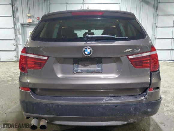 2011 BMW X3 28i with VIN 5UXWX5C51BL713581, listed as a Copart auction lot 46649675 with 191,405 mi miles and Salvage Title. Bid and sale history available at carsss.com. Image 6.