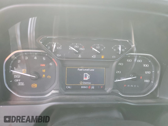 2019 GMC Sierra 1500 SLT z VIN 1GTU9DED5KZ281737, wystawiony jako Copart lot #43810515 z przebiegiem 80 843 mil mil oraz Szkoda całkowita • Salvage title. Historia ofert i sprzedaży dostępna na DreamBid. Obrazek 9.