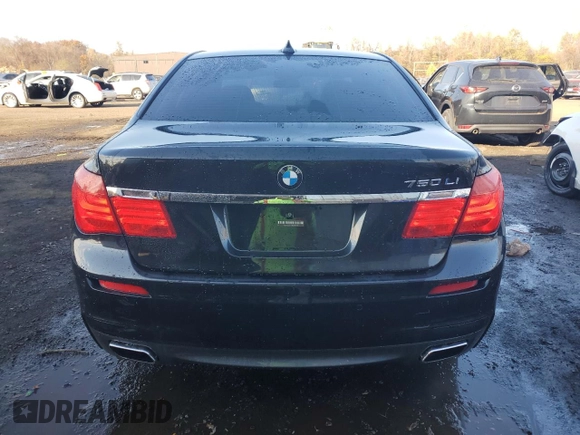2011 BMW 7 Series 750Li xDrive with VIN WBAKC8C55BC434418, listed as a Copart auction lot 77957584 with 87,595 mi miles and Salvage title. Bid and sale history available at DreamBid. Image 6.