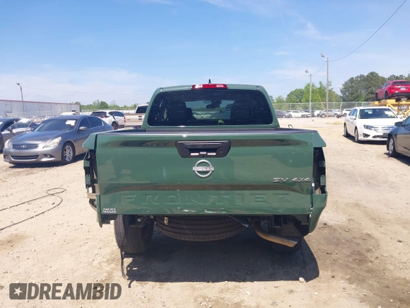 2022 Nissan Frontier SV with VIN 1N6ED1EK1NN695199, listed as a IAAI auction lot 42085368 with 30,481 mi miles and . Bid and sale history available at DreamBid. Image 17.