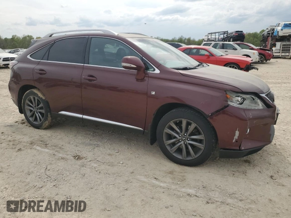 2014 Lexus RX 350 with VIN 2T2BK1BA4EC247495, listed as a Copart auction lot 54516225 with 214,056 mi miles and Salvage Title. Bid and sale history available at DreamBid. Image 4.
