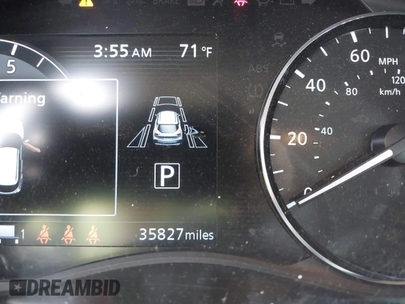2023 Nissan Kicks SV with VIN 3N1CP5CV2PL470060, listed as a IAAI auction lot 42442763 with 35,827 mi miles and . Bid and sale history available at DreamBid. Image 16.