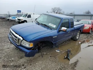 2010 Ford Ranger XLT with VIN 1FTLR4FE3APA70565, listed as a Copart auction lot 52052535 with 155,577 mi miles and Salvage Title. Bid and sale history available at carsss.com. Image 1.
