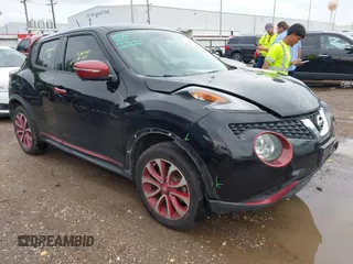 2015 Nissan Juke SV with VIN JN8AF5MR4FT501977, listed as a IAAI auction lot 42482073 with 99,818 mi miles and . Bid and sale history available at DreamBid. Image 1.