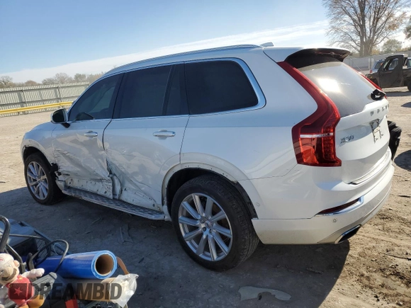 2016 Volvo XC90 T6 Inscription with VIN YV4A22PL6G1052695, listed as a Copart auction lot 82426454 with 0 mi miles and Salvage Title. Bid and sale history available at carsss.com. Image 2.
