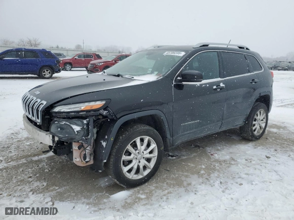 2015 Jeep Cherokee Limited with VIN 1C4PJMDS6FW591908, listed as a Copart auction lot 45706235 with 193,790 mi miles and Salvage Title. Bid and sale history available at carsss.com. Image 1.