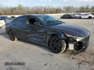 2021 Hyundai Elantra SEL with VIN 5NPLM4AGXMH025713, listed as a Copart auction lot 50679465 with 33,533 mi miles and Salvage Title. Bid and sale history available at carsss.com. Image 4.