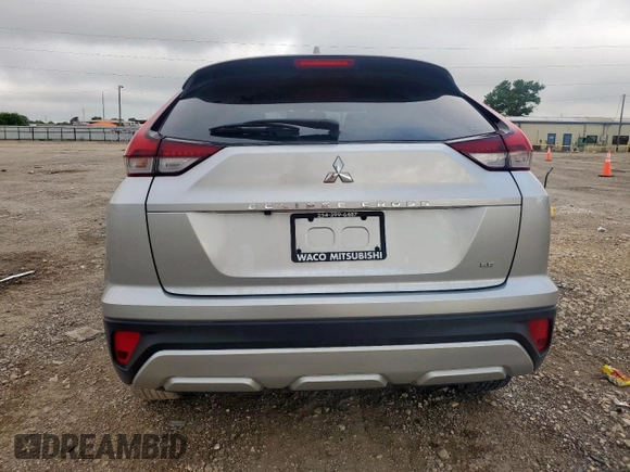 2023 Mitsubishi Eclipse Cross SE with VIN JA4ATWAA3PZ053197, listed as a Copart auction lot 59697995 with 22,097 mi miles and Salvage title. Bid and sale history available at DreamBid. Image 6.