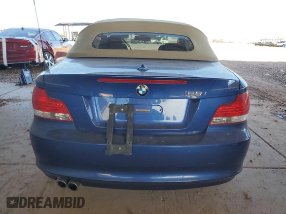 2010 BMW 1 Series 128i with VIN WBAUL7C50AVJ77979, listed as a Copart auction lot 79938664 with 53,740 mi miles and Salvage title. Bid and sale history available at DreamBid. Image 6.
