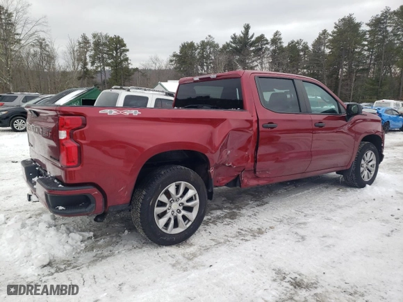 2021 Chevrolet Silverado 1500 Custom with VIN 3GCPYBEK6MG253497, listed as a Copart auction lot 44165165 with 47,016 mi miles and Salvage Title. Bid and sale history available at carsss.com. Image 3.
