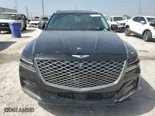 2022 Genesis GV80 with VIN KMUHBDSBXNU099121, listed as a Copart auction lot 64289034 with 28,009 mi miles and Salvage Title. Bid and sale history available at carsss.com. Image 5.