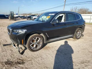 2022 BMW X3 sDrive30i with VIN 5UX43DP06N9M96106, listed as a Copart auction lot 46419565 with 0 mi miles and Clean Title. Bid and sale history available at carsss.com. Image 1.