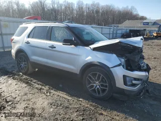 2017 Ford Explorer Sport with VIN 1FM5K8GT7HGA55896, listed as a Copart auction lot 85454684 with 89,526 mi miles and Salvage Title. Bid and sale history available at carsss.com. Image 4.