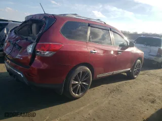 2013 Nissan Pathfinder SV with VIN 5N1AR2MM9DC613513, listed as a Copart auction lot 85639934 with 135,629 mi miles and Clean Title. Bid and sale history available at carsss.com. Image 3.