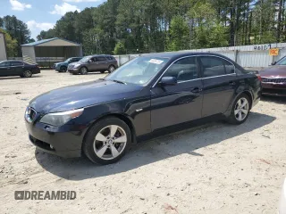 2006 BMW 5 Series 530xi with VIN WBANF73566CG67652, listed as a Copart auction lot 55035755 with 186,971 mi miles and Clean Title. Bid and sale history available at carsss.com. Image 1.