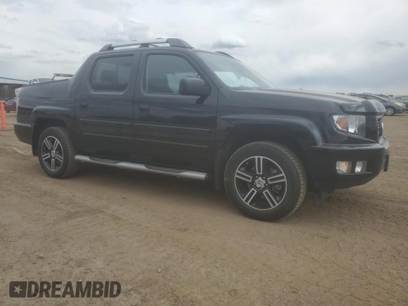 2014 Honda Ridgeline Sport with VIN 5FPYK1F72EB001352, listed as a Copart auction lot 57824745 with 54,409 mi miles and Salvage title. Bid and sale history available at DreamBid. Image 4.