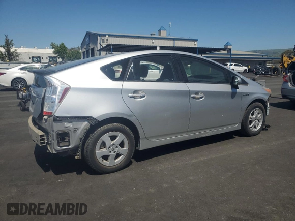 2011 Toyota Prius I with VIN JTDKN3DU7B1432090, listed as a Copart auction lot 52990835 with Not Provided miles and Salvage Title. Bid and sale history available at DreamBid. Image 3.