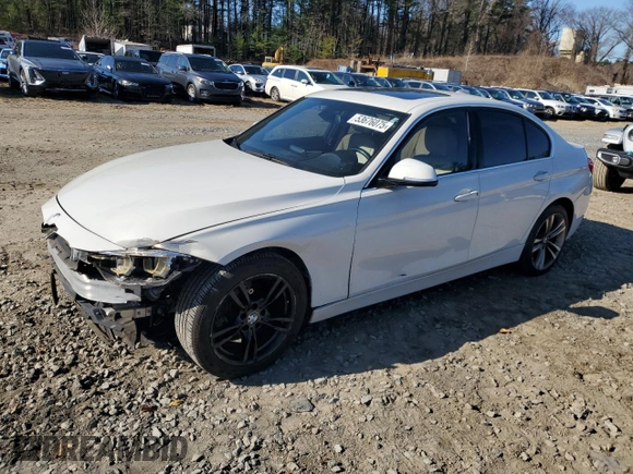 2017 BMW 3 Series 330i with VIN WBA8B9C51HK675636, listed as a Copart auction lot 53676075 with 103,580 mi miles and Clean Title. Bid and sale history available at carsss.com. Image 1.