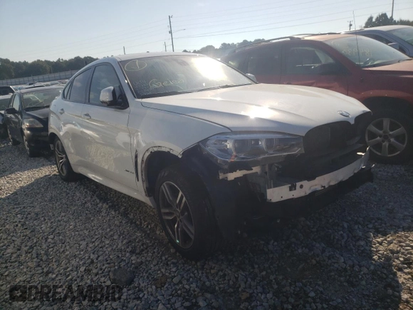 2018 BMW X6 xDrive35i with VIN 5UXKU2C58J0X50939, listed as a Copart auction lot 59681822 with 0 mi miles. Bid and sale history available at carsss.com. Image 1.