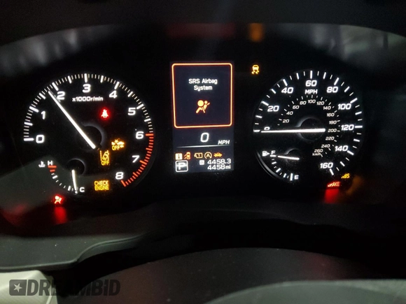 2025 Subaru Forester with VIN JF2SLDAC2SH424463, listed as a Copart auction lot 43462085 with 4,458 mi miles and Salvage title. Bid and sale history available at DreamBid. Image 9.