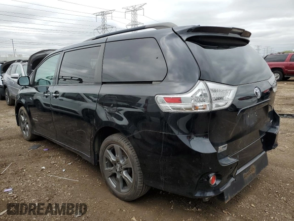 2019 Toyota Sienna SE with VIN 5TDXZ3DC1KS014970, listed as a Copart auction lot 55751445 with 168,028 mi miles and Salvage title. Bid and sale history available at DreamBid. Image 2.