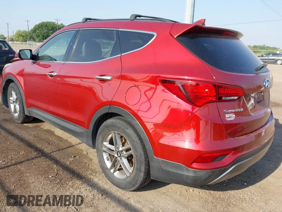 2018 Hyundai Santa Fe Sport 2.4L with VIN 5XYZU3LB2JG537197, listed as a IAAI auction lot 41910287 with 45,372 mi miles. Bid and sale history available at carsss.com. Image 3.