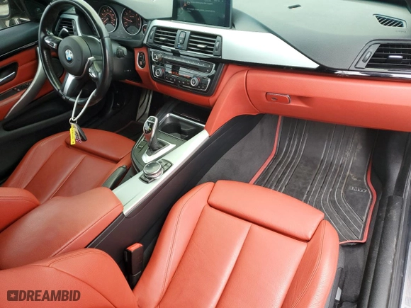 2015 BMW 4 Series 435i with VIN WBA3R1C5XFK193302, listed as a Copart auction lot 87801245 with 54,069 mi miles and Salvage Title. Bid and sale history available at carsss.com. Image 8.