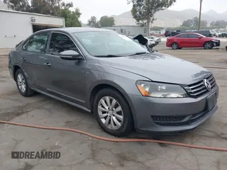 2012 Volkswagen Passat S with VIN 1VWAH7A31CC087907, listed as a IAAI auction lot 42083574 with 185,591 mi miles and . Bid and sale history available at DreamBid. Image 1.
