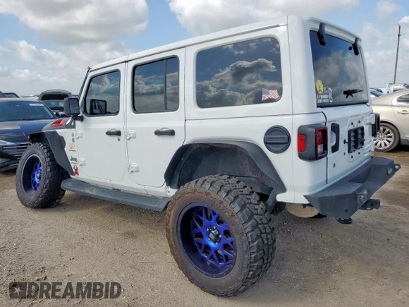 2019 Jeep Wrangler Unlimited Sahara z VIN 1C4HJXEG3KW635681, wystawiony jako Copart lot #60734065 z przebiegiem 75 020 mil mil oraz Szkoda całkowita • Salvage title. Historia ofert i sprzedaży dostępna na DreamBid. Obrazek 2.