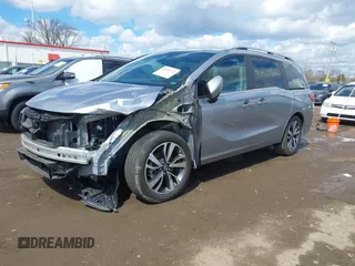 2022 Honda Odyssey Touring with VIN 5FNRL6H80NB039904, listed as a IAAI auction lot 41849132 with Not Provided miles and . Bid and sale history available at DreamBid. Image 18.
