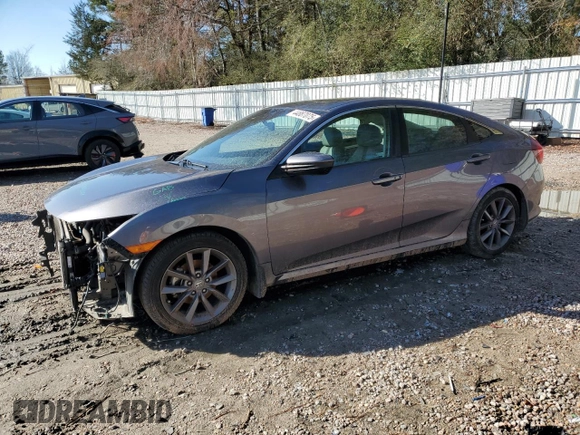 2020 Honda Civic Sedan EX-L with VIN 19XFC1F75LE221259, listed as a Copart auction lot 44887075 with 143,112 mi miles and Salvage Title. Bid and sale history available at carsss.com. Image 1.