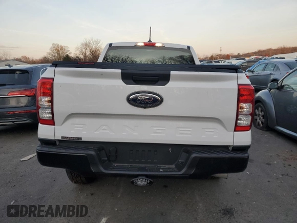 2024 Ford Ranger XL with VIN 1FTER4PH8RLE03539, listed as a Copart auction lot 82093224 with 348 mi miles and Salvage Title. Bid and sale history available at carsss.com. Image 6.