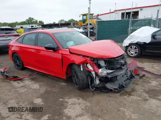 2024 Honda Civic Si z VIN 2HGFE1E55RH473456, wystawiony jako IAAI lot #42356478 z przebiegiem 17 300 mil mil oraz . Historia ofert i sprzedaży dostępna na DreamBid. Obrazek 1.