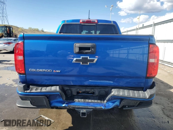 2020 Chevrolet Colorado 4WD Z71 with VIN 1GCGTDEN5L1104824, listed as a Copart auction lot 55125315 with 96,805 mi miles and Salvage title. Bid and sale history available at DreamBid. Image 6.