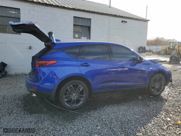 2020 Acura RDX w/A-Spec Pkg with VIN 5J8TC2H6XLL031754, listed as a Copart auction lot 78945274 with 75,592 mi miles and Salvage Title. Bid and sale history available at carsss.com. Image 3.