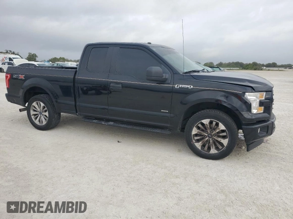 2017 Ford F-150 XL with VIN 1FTEX1CP4HKD67029, listed as a Copart auction lot 47726485 with 171,921 mi miles and Salvage Title. Bid and sale history available at carsss.com. Image 4.