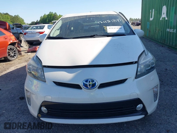 2013 Toyota Prius One with VIN JTDKN3DU3D0348163, listed as a IAAI auction lot 42115180 with 121,397 mi miles and . Bid and sale history available at DreamBid. Image 12.