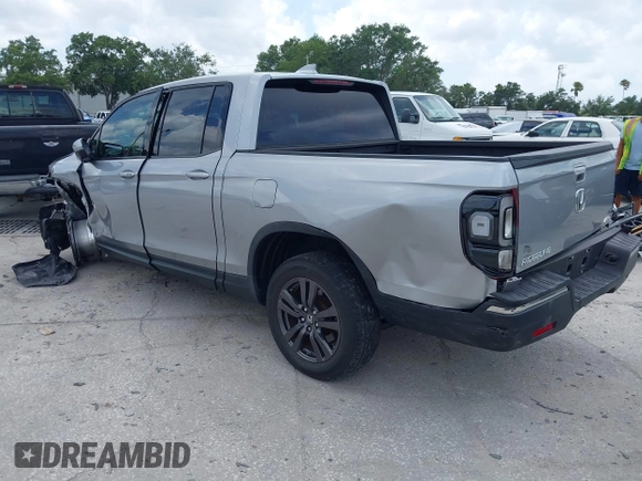2020 Honda Ridgeline Sport with VIN 5FPYK3F19LB024180, listed as a IAAI auction lot 42399195 with 42,129 mi miles and . Bid and sale history available at DreamBid. Image 3.