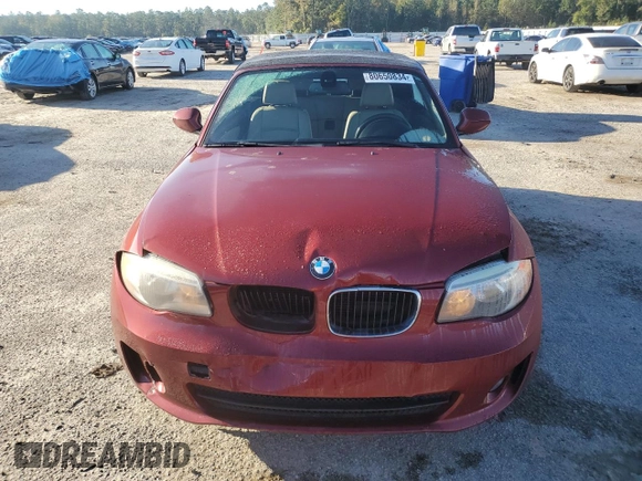 2013 BMW 1 Series 128i with VIN WBAUL7C51DVU08389, listed as a Copart auction lot 80650834 with 63,643 mi miles and Salvage title. Bid and sale history available at DreamBid. Image 5.