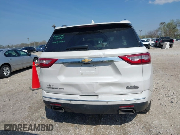 2018 Chevrolet Traverse High Country with VIN 1GNEVKKW9JJ111962, listed as a IAAI auction lot 42118324 with 104,311 mi miles and . Bid and sale history available at DreamBid. Image 17.