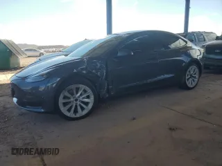 2021 Tesla Model 3 Long Range with VIN 5YJ3E1EB1MF925764, listed as a Copart auction lot 53283255 with 47,432 mi miles and Salvage Title. Bid and sale history available at carsss.com. Image 1.