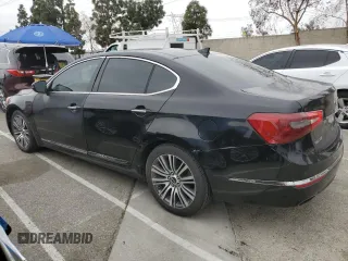 2014 Kia Cadenza Premium with VIN KNALN4D77E5122973, listed as a Copart auction lot 50920075 with 150,907 mi miles and Clean Title. Bid and sale history available at DreamBid. Image 2.