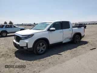 2021 Honda Ridgeline RTL-E with VIN 5FPYK3F79MB019714, listed as a Copart auction lot 62200195 with 35,842 mi miles and Salvage title. Bid and sale history available at DreamBid. Image 1.