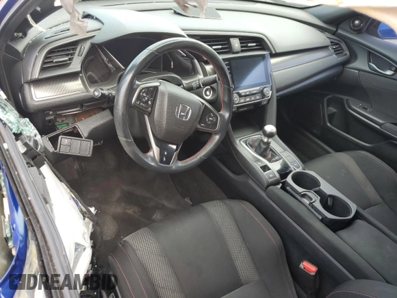 2019 Honda Civic Si with VIN 2HGFC1E50KH707353, listed as a Copart auction lot 44366635 with Not Provided miles and Salvage Title. Bid and sale history available at DreamBid. Image 8.