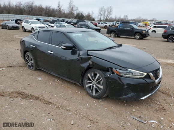 2022 Nissan Maxima SV with VIN 1N4AA6CV8NC502665, listed as a Copart auction lot 47454085 with 86,710 mi miles and Salvage Title. Bid and sale history available at carsss.com. Image 4.