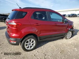 2019 Ford EcoSport SE with VIN MAJ6S3GLXKC253792, listed as a Copart auction lot 45158665 with 80,666 mi miles and Salvage Title. Bid and sale history available at carsss.com. Image 3.