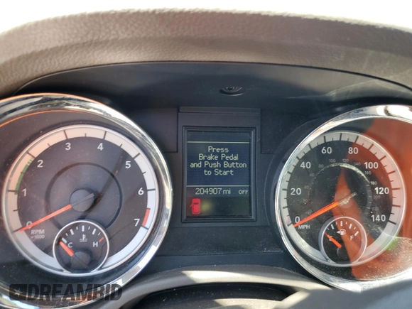 2013 Dodge Durango Crew with VIN 1C4RDJDG9DC700757, listed as a Copart auction lot 57989045 with 204,907 mi miles and Clean title. Bid and sale history available at DreamBid. Image 9.